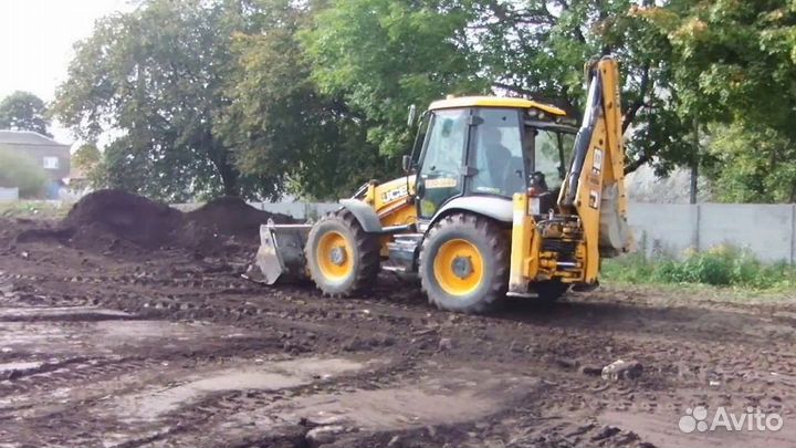 Услуги трактора экскаватора