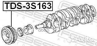 Шкив коленвала TDS-3S163 Febest