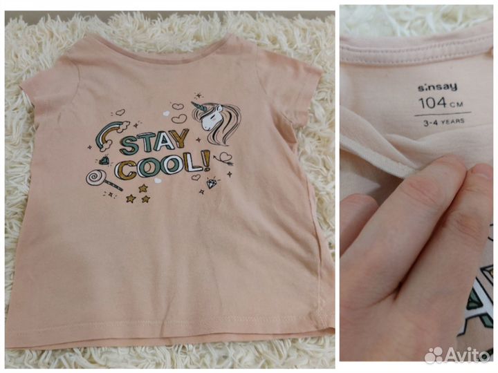 Пакет одежды для девочки 104-110 Футболки Лонгслив