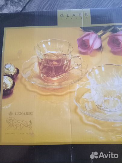 Новый подарочный набор чашки и блюдца