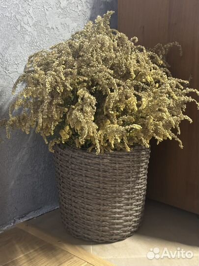 Кашпо из ротанга