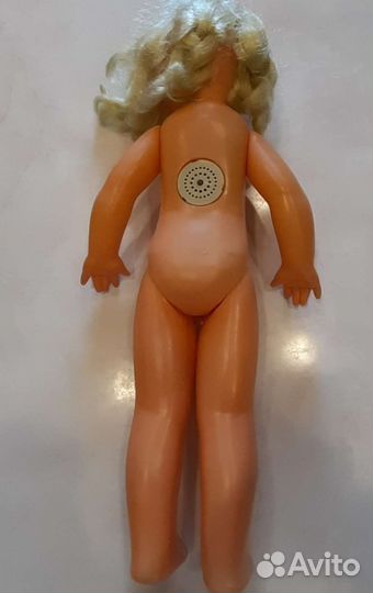 Кукла СССР большая 56 см с зелеными глазами