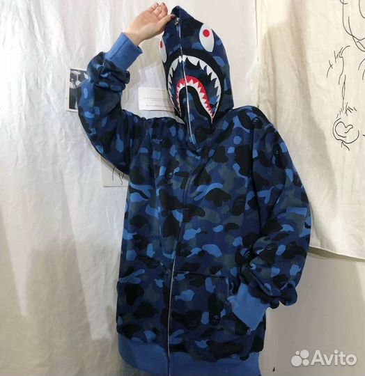 Зип худи bape tiger