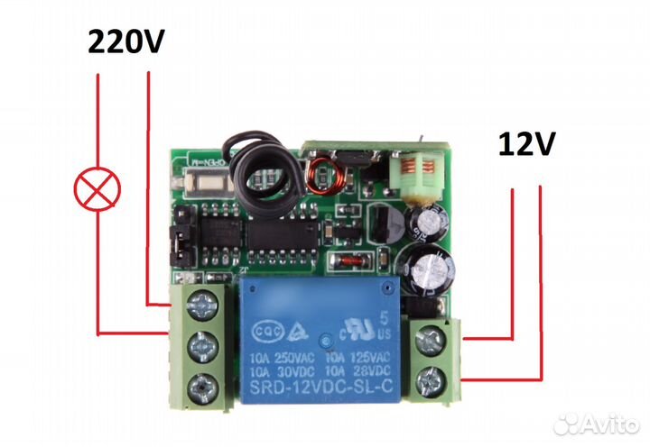 Беспроводной модуль + пульт 433 мГц