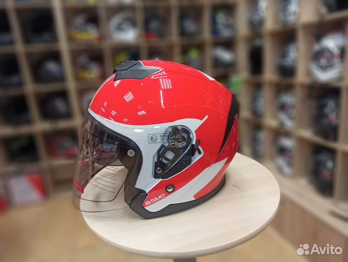 Шлем с забралом и очками jk526