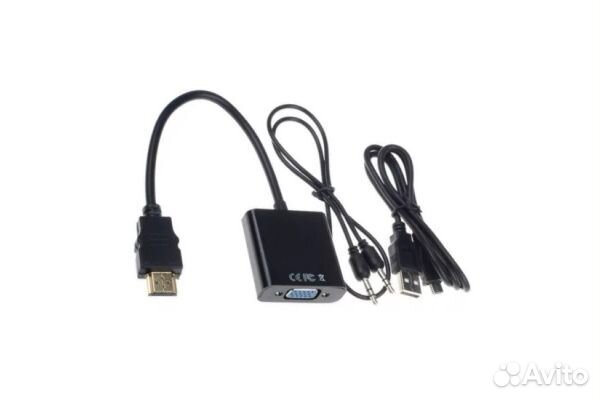 Переходник hdmi-VGA-AUX с разъемом microUSB