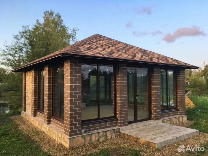 Печи камины барбекю из кирпича