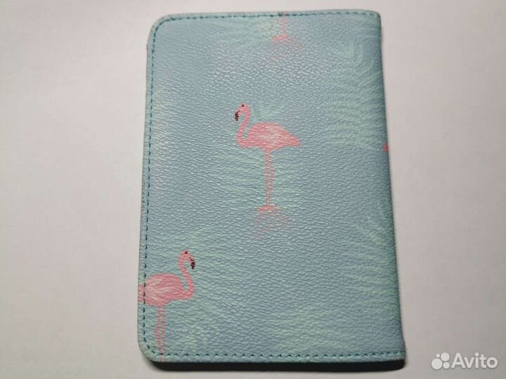 Обложка на паспорт Розовый фламинго