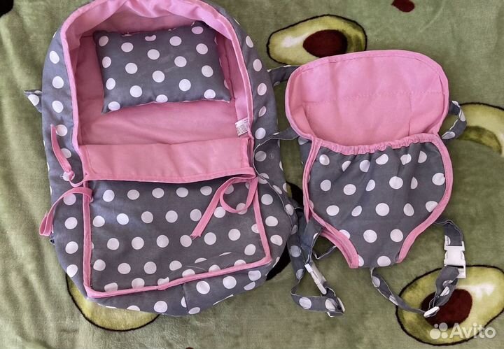 Переноска и рюкзак для куклы