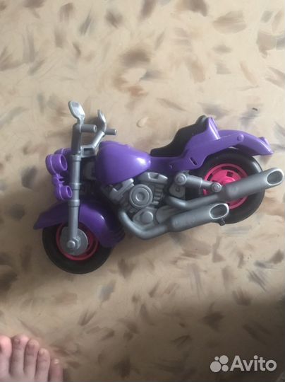 Мотоцикл игрушка фиолетовый