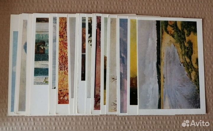 Открытки СССР живопись, 80е гг