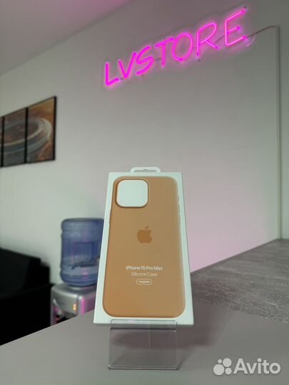 Silicone Case 15 Pro Max Orange Sorbet Новый