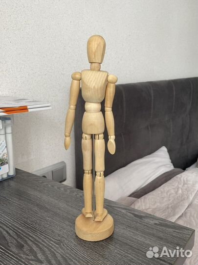 Манекен деревянный с руками 50см