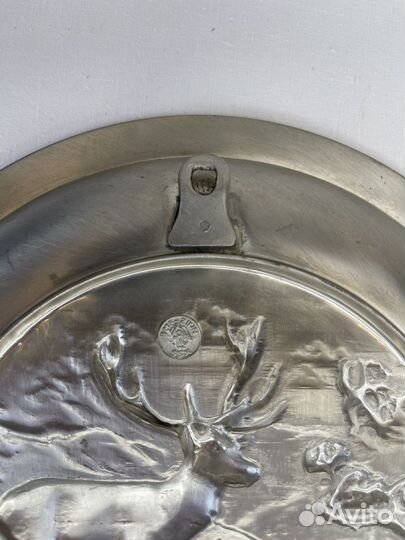 Коллекционная оловянная настенная тарелка BMF Zinn