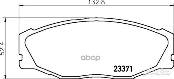 Колодки тормозные дисковые перед (PF-1157)