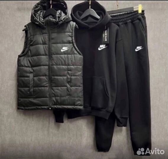 Спортивный костюм теплый с жилетом