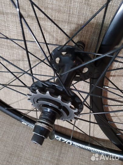 Колеса на фикс DT Swiss R470 и стрепы