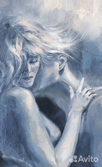 Картина маслом Страсть любовь мужчина и женщина ню