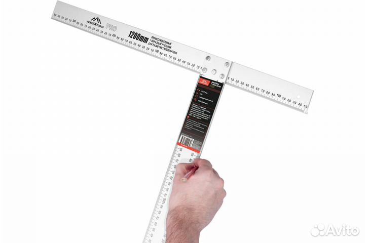 Линейка Т-образная vertextools profi 120см