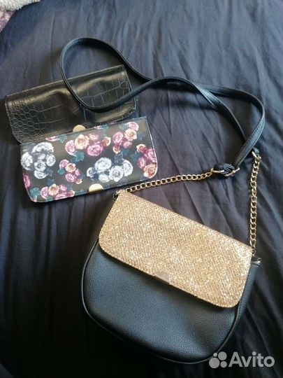 Сумка клатч со сменными крышками новая