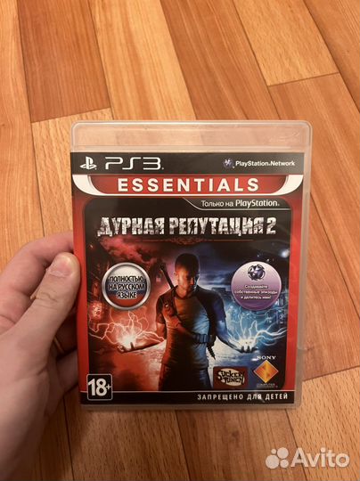 Диск для PS3 с игрой Дурная репутация 2