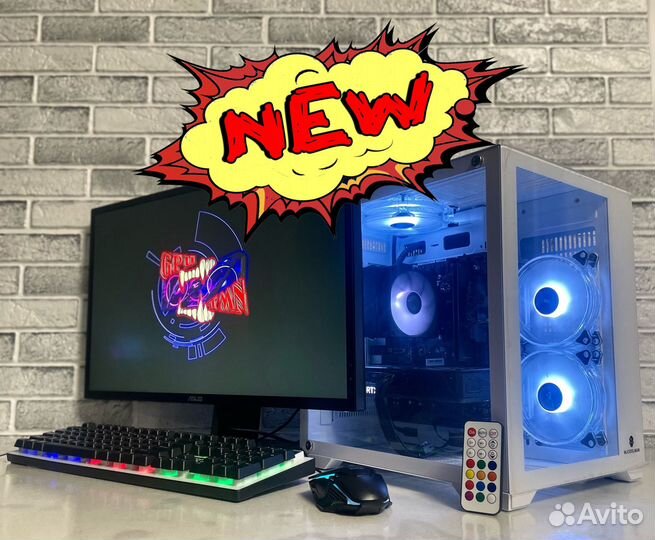 Игровой пк10400f/RTX 3060+Монитор 24/144Hz+клавиат