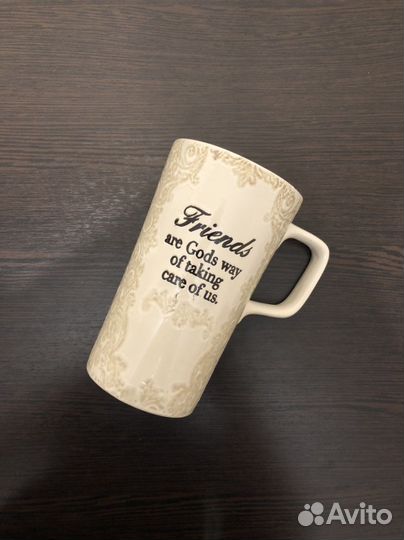 Кружка-латте 500 мл молочно коричневого цвета