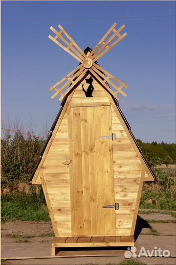 Дачный туалет деревянный ELE1007