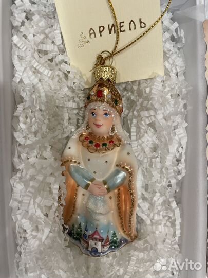 Елочные игрушки ариэль акварель