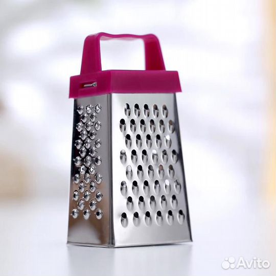 Терка 4-х сторонняя 3,5х6,5х3 см, цвета микс 54927