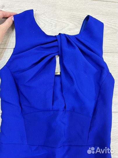 Платье s синий электрик