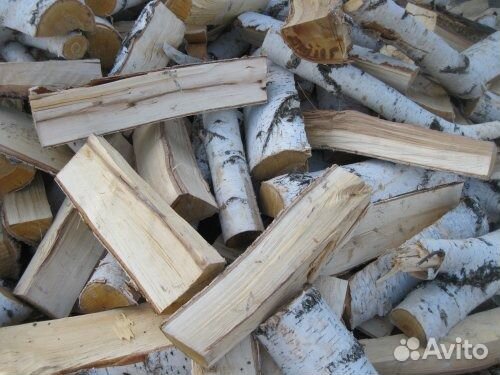 Дрова колотые, топливные брикеты RUF