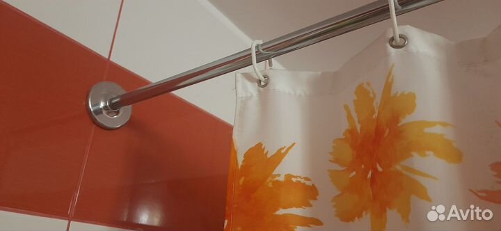 Карниз угловой для ванной штор, нержаеющая сталь
