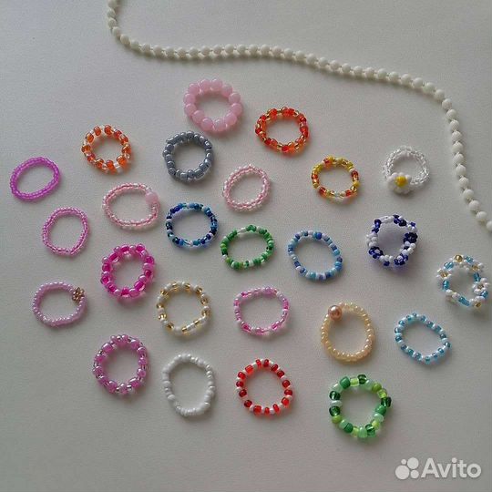Кольцо из бисера