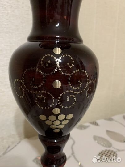 Ваза деревянная ручной работы