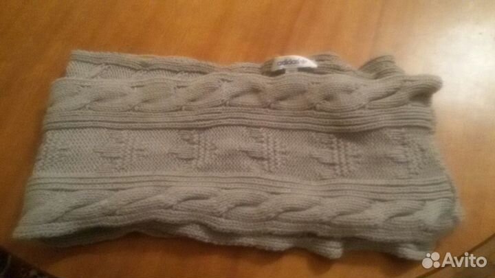 Шарф и шапка серые