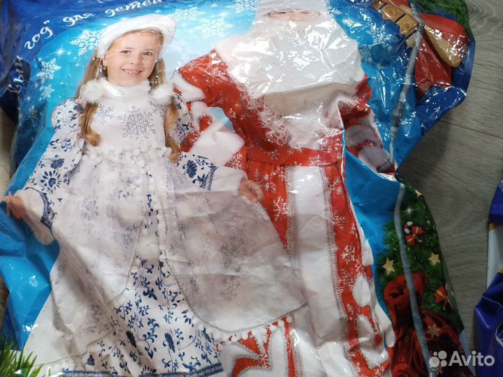 Костюм снегурочка,снежинка 104-110