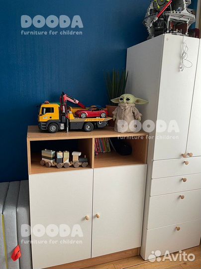 Детский шкаф Лумми c дверками с доставкой