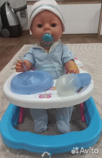 Беби борн аналог. Мальчик с комплектом вещей