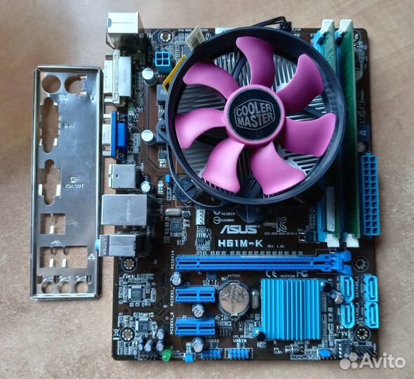 Core i5-3470/cooler/asus H61M-K/Crusial 8Gb (dual)