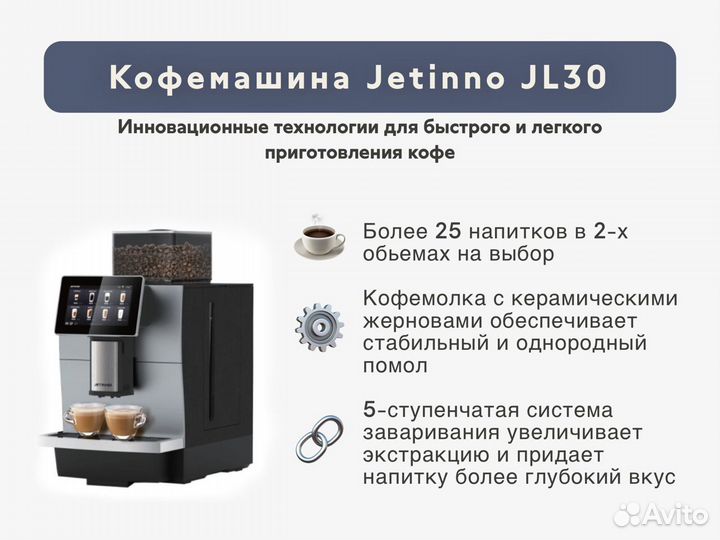 Кофемашина автомат Jetinno JL30 в наличии быстрая