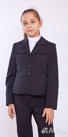 Школьная форма новая (костюм тройка) на рост 140см