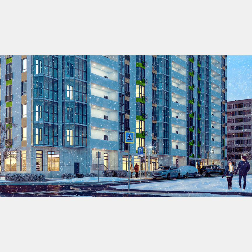 2-к. квартира, 43,6 м², 5/17 эт.