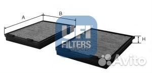 Фильтр салона carbon компл. 5410800 UFI