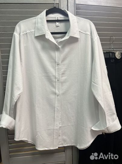 Белые рубашки 46
