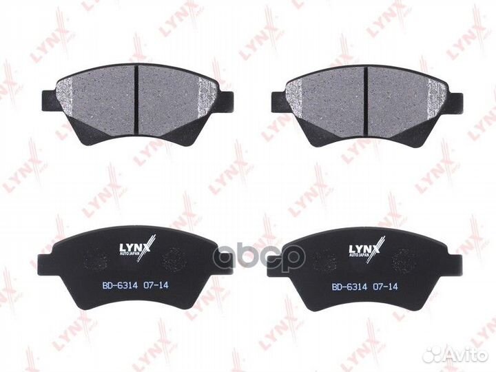 Колодки тормозные дисковые перед BD6314 LYN