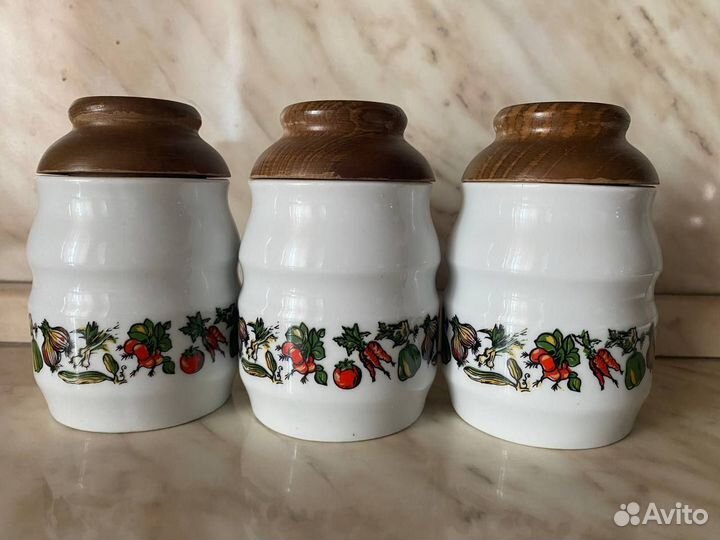 Посуда разная керамика чайник, банки, berghoff