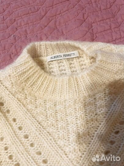 Мохеровый свитер alberta ferretti