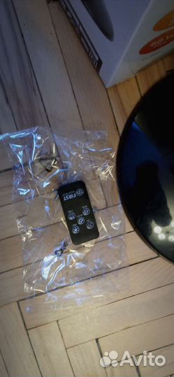 Напольный вентилятор черный, бесшумный