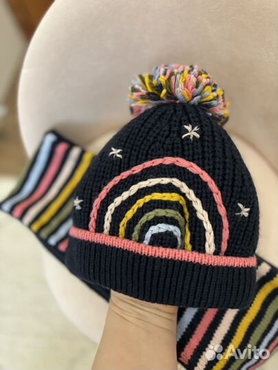 Комплект шапка и шарф детский